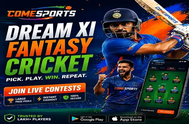 Come (Come App) fantasy cricket & matchday visual 1